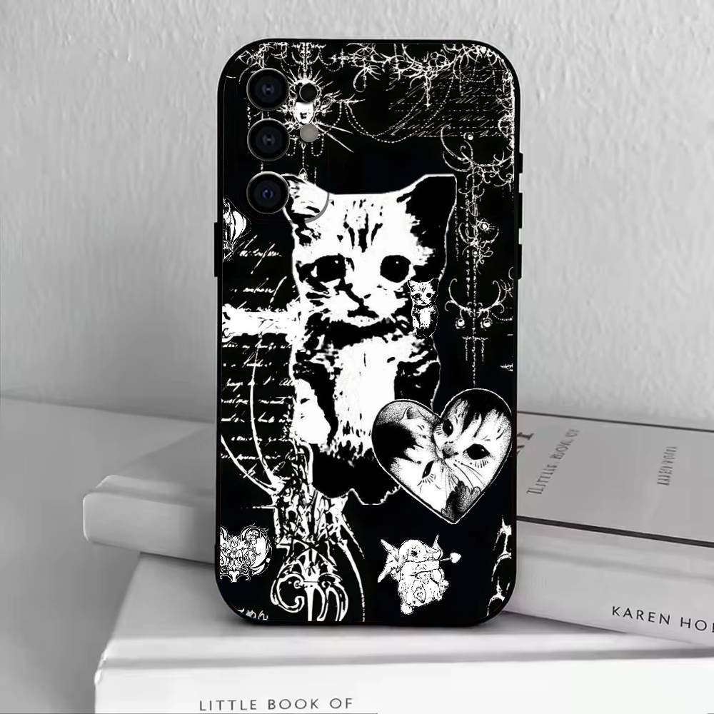 Gothic Sigilism Cross Phone Case For Samsung S25,S24,S21,S22,S23,S30,Ultra,S20,Plus,Fe,Soft Silicone Black Cover