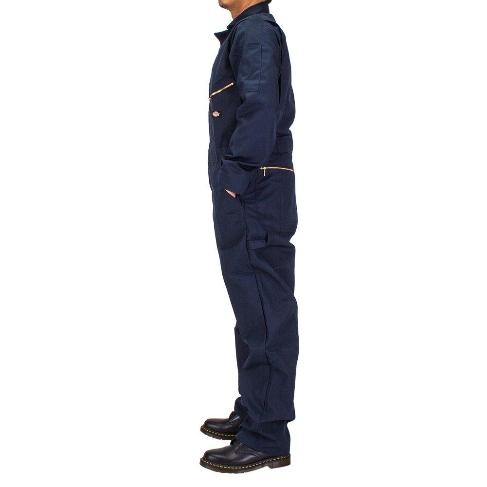 Dickies Deluxe Blended Coverall 48799, Men's Long Sleeve Workwear, Dark Navy (DN), Large Sizes Available [Parallel Import]