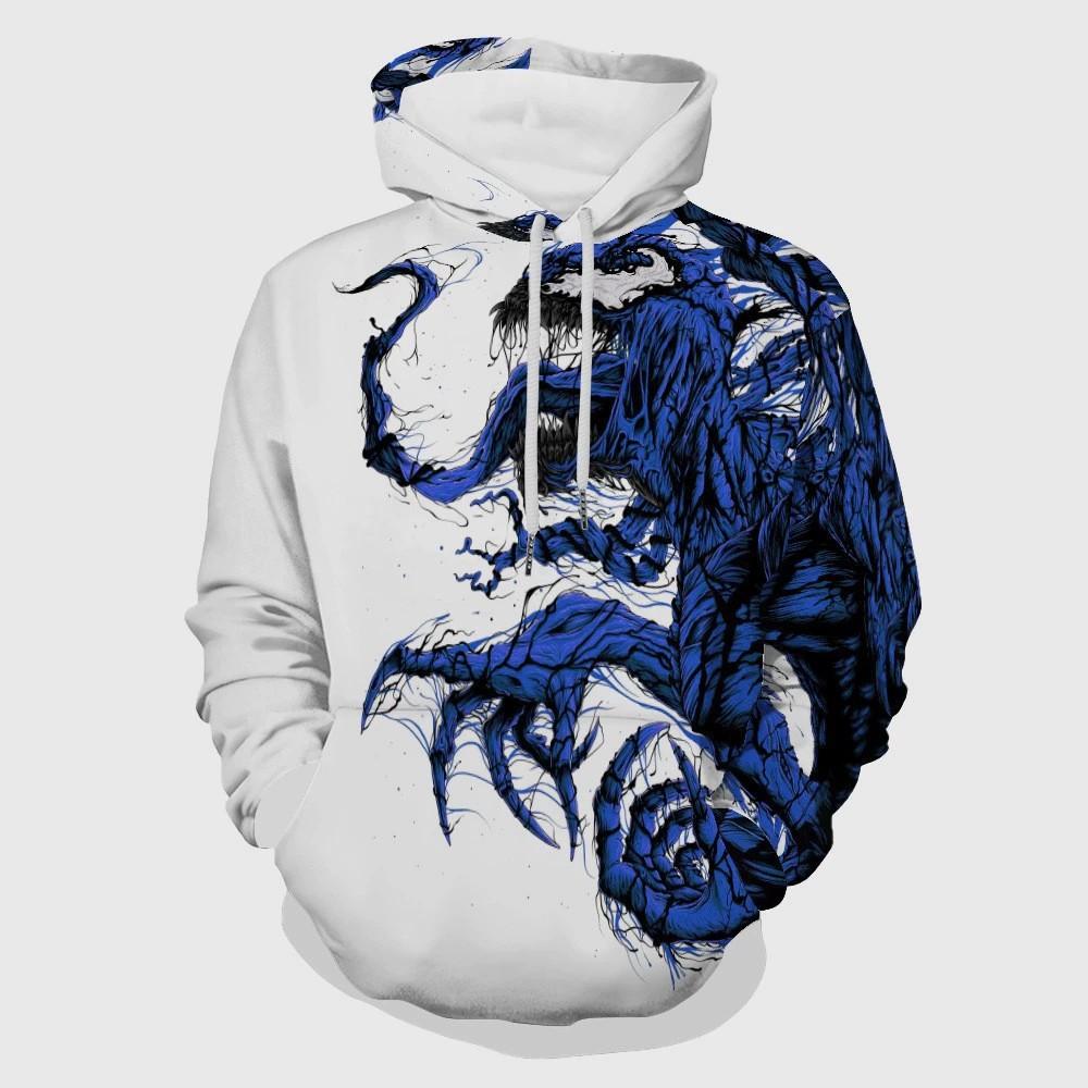  3D Digital Printing Men's and Women's Hoodies, Sweaters, Long Sleeves, Loose Spring and Autumn Clothes