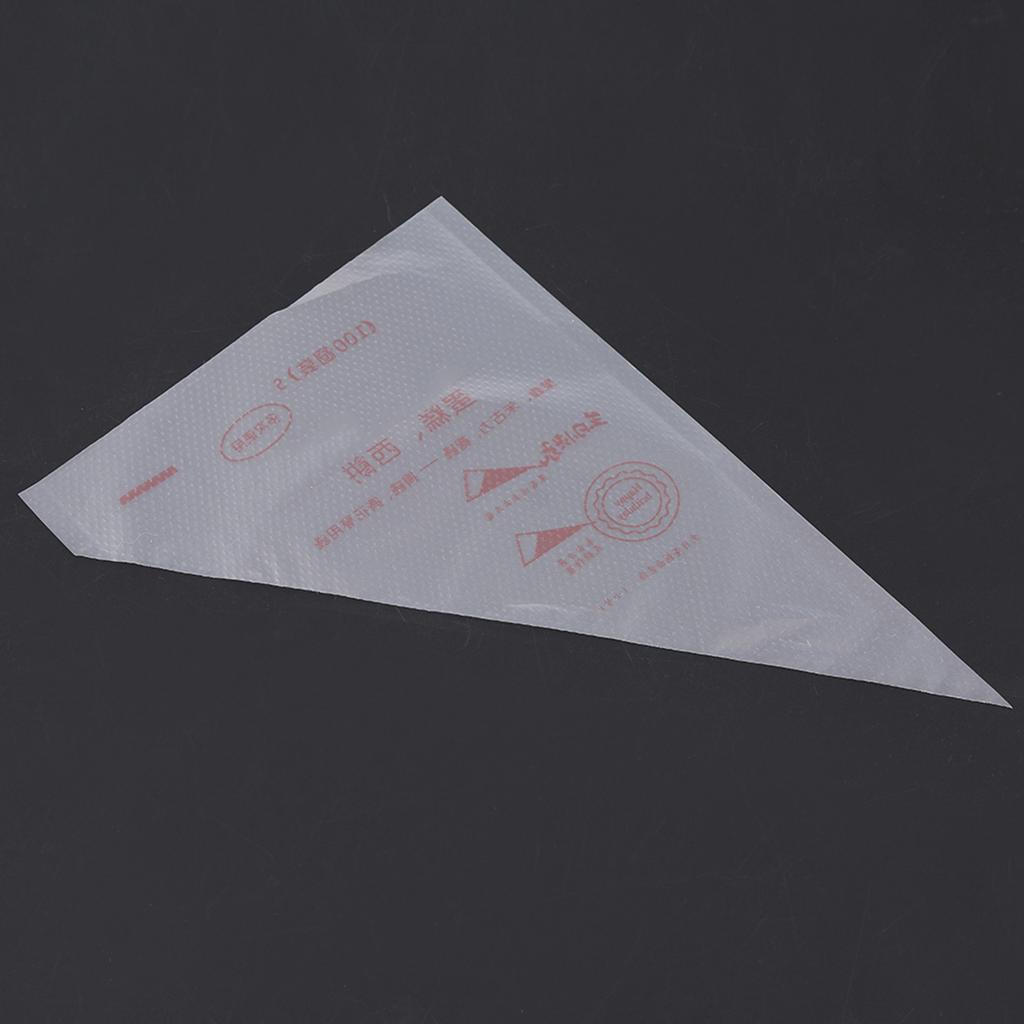 100pcs Food Grade Plastic Icing Piping Bags Pastry Fondant Cake Decorating Bag Tool