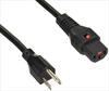 AIM Electronics Locking Power Cable with Anti-Disconnection Mechanism, NEMA5-15P/IEC-C13, 1m, Electrical Rating: 12A/125V, PSE Compliant, APW12-5-15/C