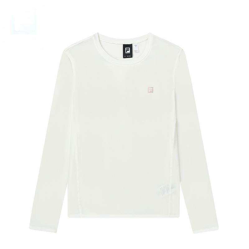 New FILA T Shirts Women's White A11W211220FWT