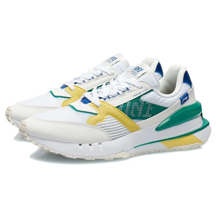 Li-Ning 001 Newborn White Cream Yellow Men Sneakers Cloud-White Standard-White AGCR183-5
