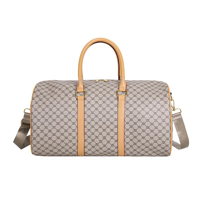 Men's and Women's Short-distance Travel Bags with Large Capacity, Fashionable, Simple and Elegant, PU Waterproof and Casual Luggage Bags