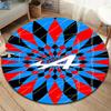 Alpine F1 Round Area Rug,Carpet Rug for Living Room Bedroom Sofa Playroom Decor,Non-slip Floor Mat