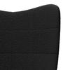 Rocking Chair Black Sherpa Fabric