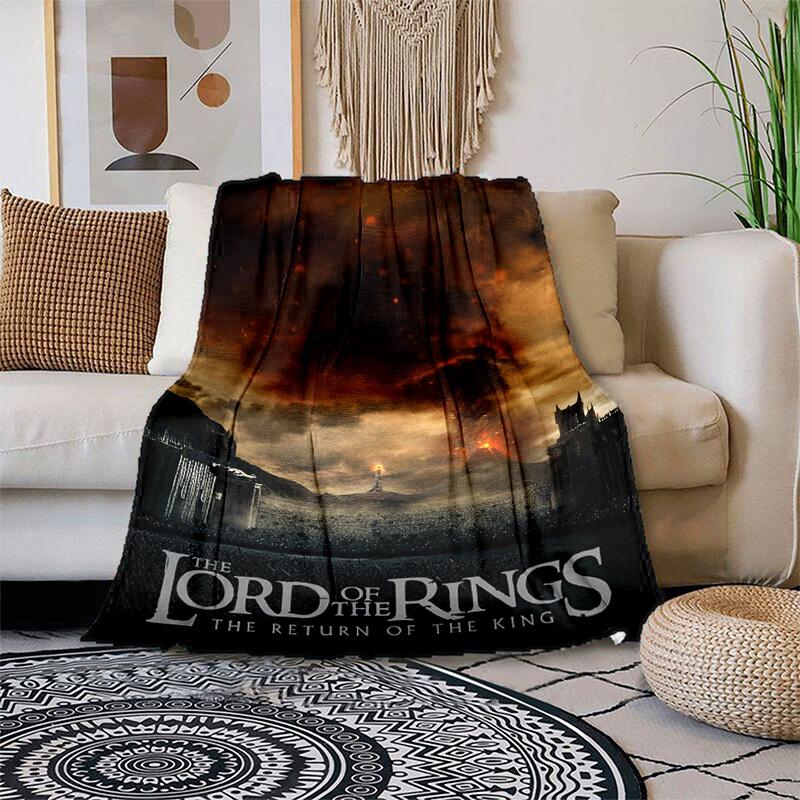 1pc The Return of the King Cartoon Blanket,Portable Throw for Travel & Camping, All Season Cozy Blanket,Ideal Gift 80cmx120cm