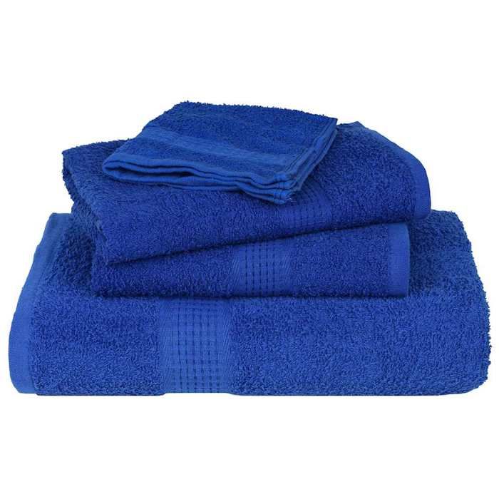 VidaXL Serviettes de douche 2 pcs bleu 70x140 cm 360 g/m² 100% coton, serviette, ensemble de serviettes de bain, serviette 136713