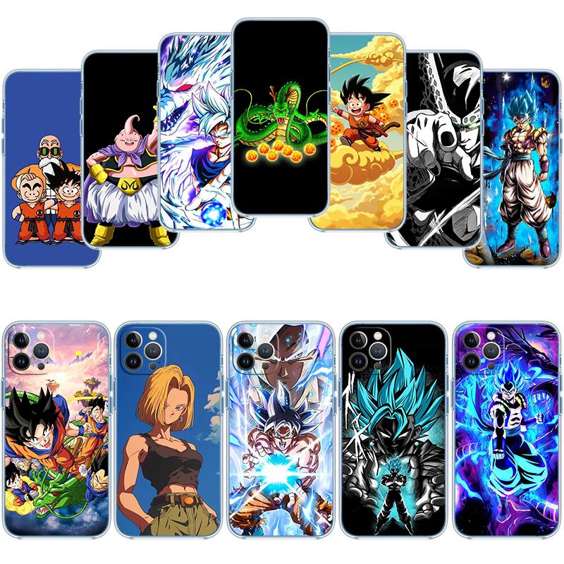 Anime Dragon Ball Goku Transparent Phone Case for Motorola Moto G10 G20 G30 G31 G32 G34 G35 G41 G42 G50 G51 G52 G55 G60 G60S