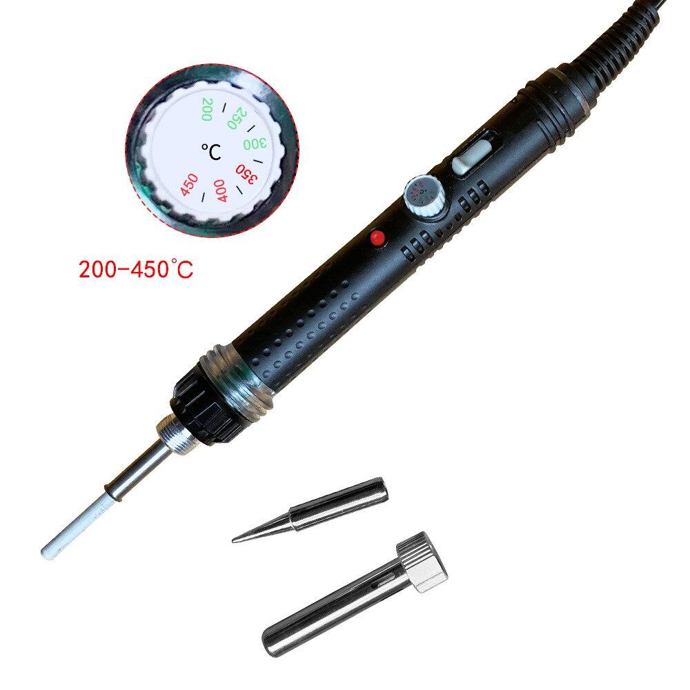 

Maintenance Constant Temperature Electric Soldering Iron Set with Adjustable Temperature 60W European Standard Soldering Machine 60 W&European regulations чорний