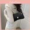 Stylish Black White Brown Pu Commuter Crossbody Bags Trendy Small Shoulder Bag For Women