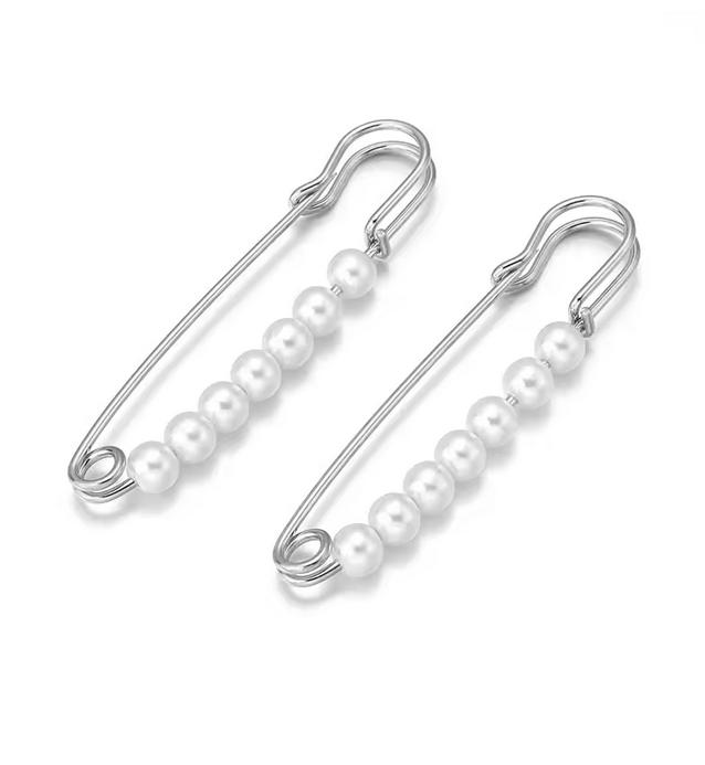2pcs Matel Crystal Brooches Waistband Fixing Buckle Safety Pin Multifunction Brooch Pins for Women Waist Buckle Wholesale