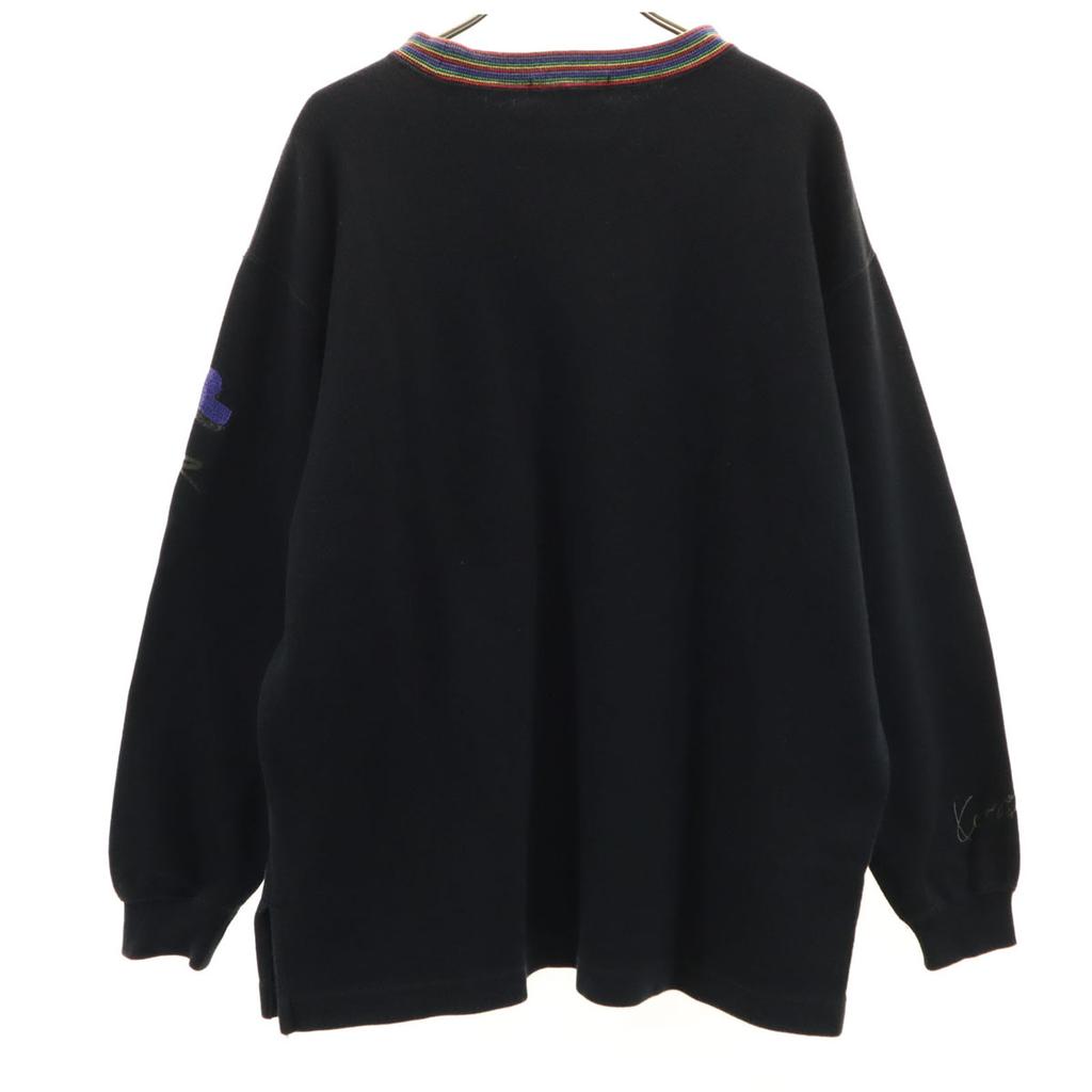 KENZO GOLF 90er Made in Japan Altes Langarm-Trainingsshirt 2 schwarz Herren Gebraucht