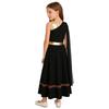 Vestido sem mangas de retalhos metálicos para meninas Fantasia de Deus Grego Romano Manto Xale Roupa de Palco