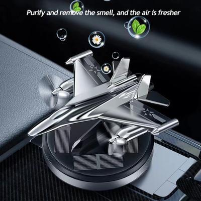 Car Perfume Aromatherapy Car Solar Power Car Air Freshener Airplane Rotating Aromatherapy Oil Diffuser Lasting Fragrance