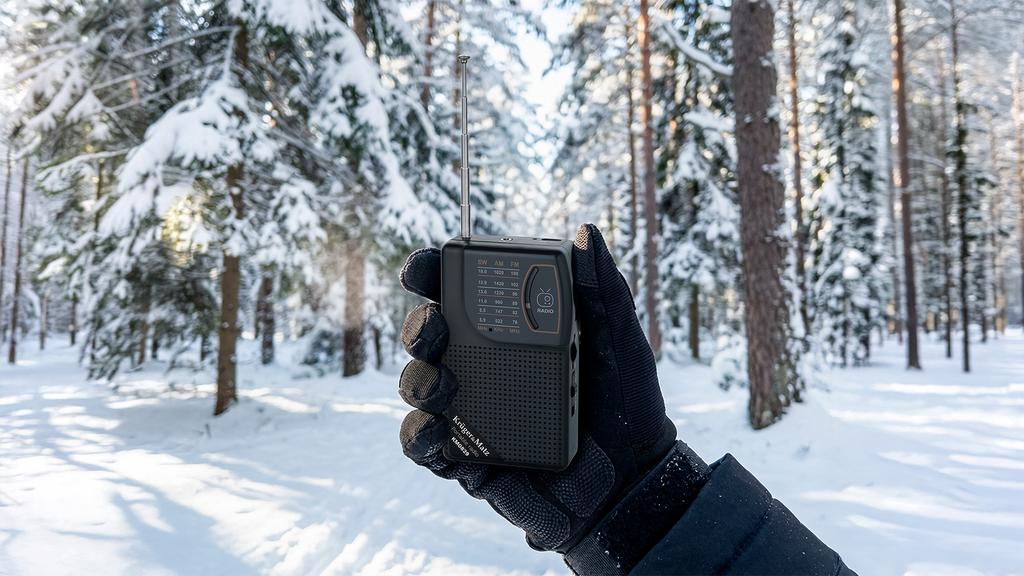 Radio przenośne analogowe kompaktowe Kruger&Matz AM/FM akumulator jack 3,5