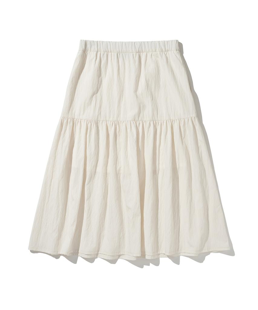 Hilliment Women'S Olive Long Skirt (Ivory)