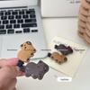 Capybara Cartoon Hair Clip - Funny Xiaohongshu Style for Girls & Students