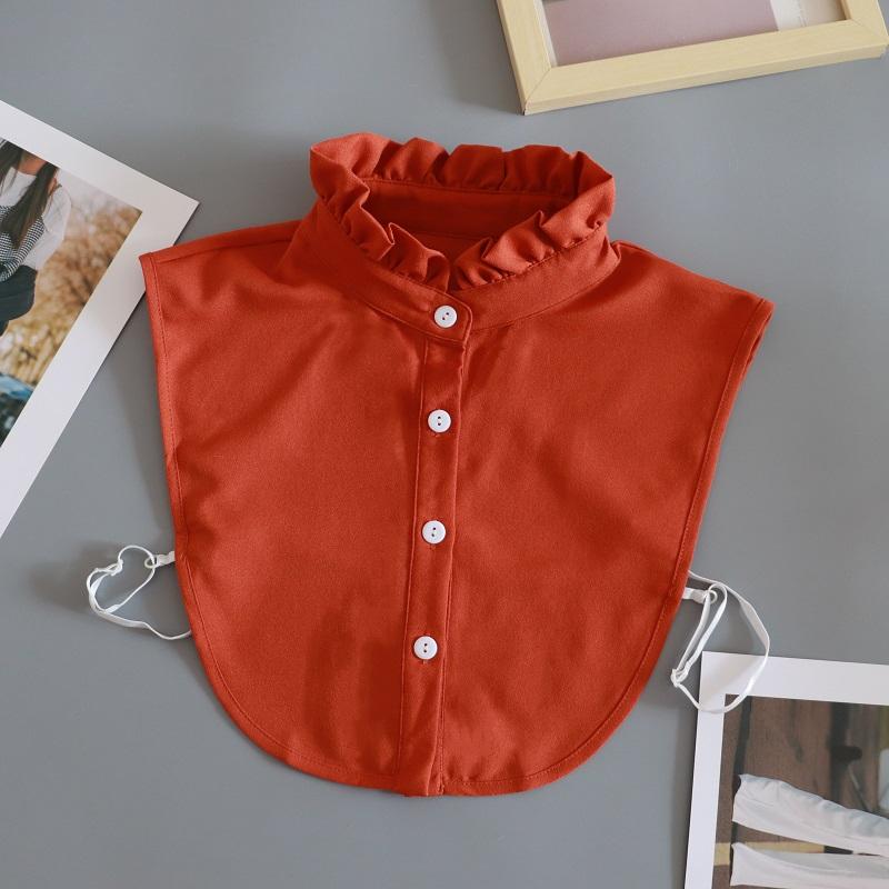 

Vintage White Woman Fake Collar Black Lady Detachable Collar shirt Neckwear Solid Color False Collar Clothing Accessories