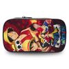 One Piece Anime Double Layer Pencil Case, Large Capacity Durable Stationery Bag Lightweight Unisex Pen Pouch for Boys Girls 6-10