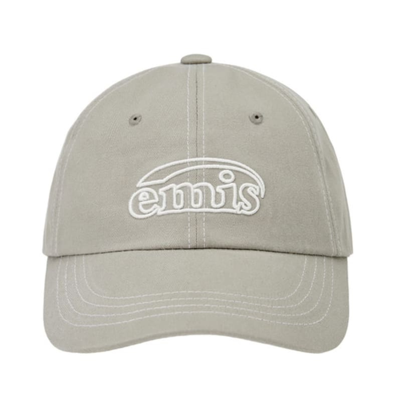 

EMIS WHITE STITCH BALL CAP-GRAY GRAY