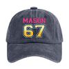 Z washed cotton printed hat old soft top dad hat men's outdoor mountaineering baseball cap