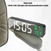 LED Digital Alarm Clock Table Wall Clock Large Screen Adjustable Brightness Display Time Week Calendar for Home Office & Hotel