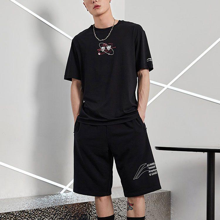 Li Ning Sports Fashion Collection T Shirt Men's Black AHST735-1