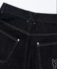 KAIFAI Trace Denim Bermuda Pants (Black) K26Qc242