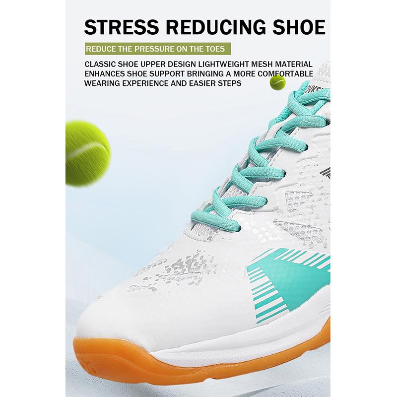 New White Pink Women Men Table Tennis Shoe for Couples Breathable Volleyball Sneakers Anti-Skid Zapatillas