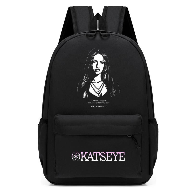 60123-13 Mochila Infantil KATSEYE Estampada Estudiante Escolar Impermeable