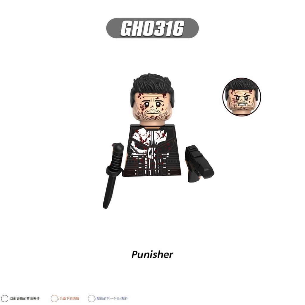 GH0142 Daredevil Movie Mini Figure Toys Cavillerine Pyro Zen Cowboy Elektra X-23 Human Torch Blade Blocks Party Gifts
