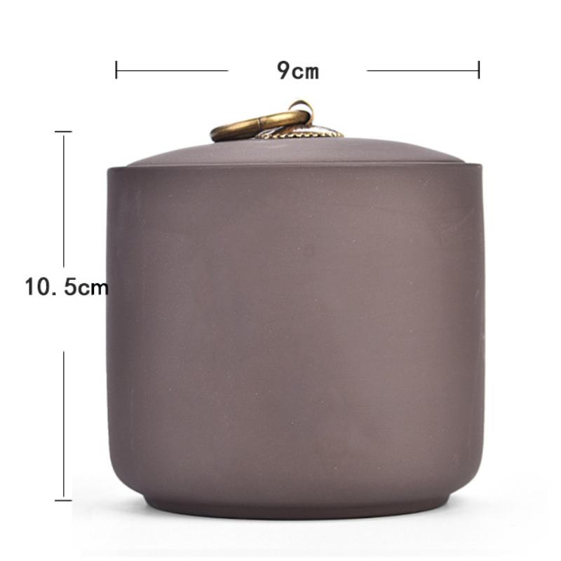 Purple Clay Tea Caddies Pu'er Tea Tin Household Sealed Jar Kitchen Dried Fruit Food Moisture-proof Storage Cans Tea Storage Tank