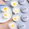 Steamed Egg Mould Multifunctional Prevent Stick Quick Cooking Cute Boil Egg Mould with Oil Brush for Home Kitchen