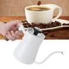 650ml Hanging Ear Hand Coffee Pot Stainless Steel Drip Type Coffeeware Tool with Thermometer
