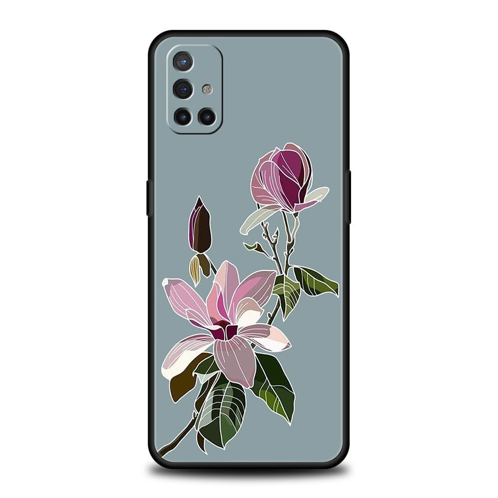 Phone Case For OnePlus 11 10 9 Pro 9T 12R 10R 9R 9RT 10T 8T 8 7 6T 7T Nord 2T CE 2 5G N200 N10 N100 Soft Silicone Cover Flower