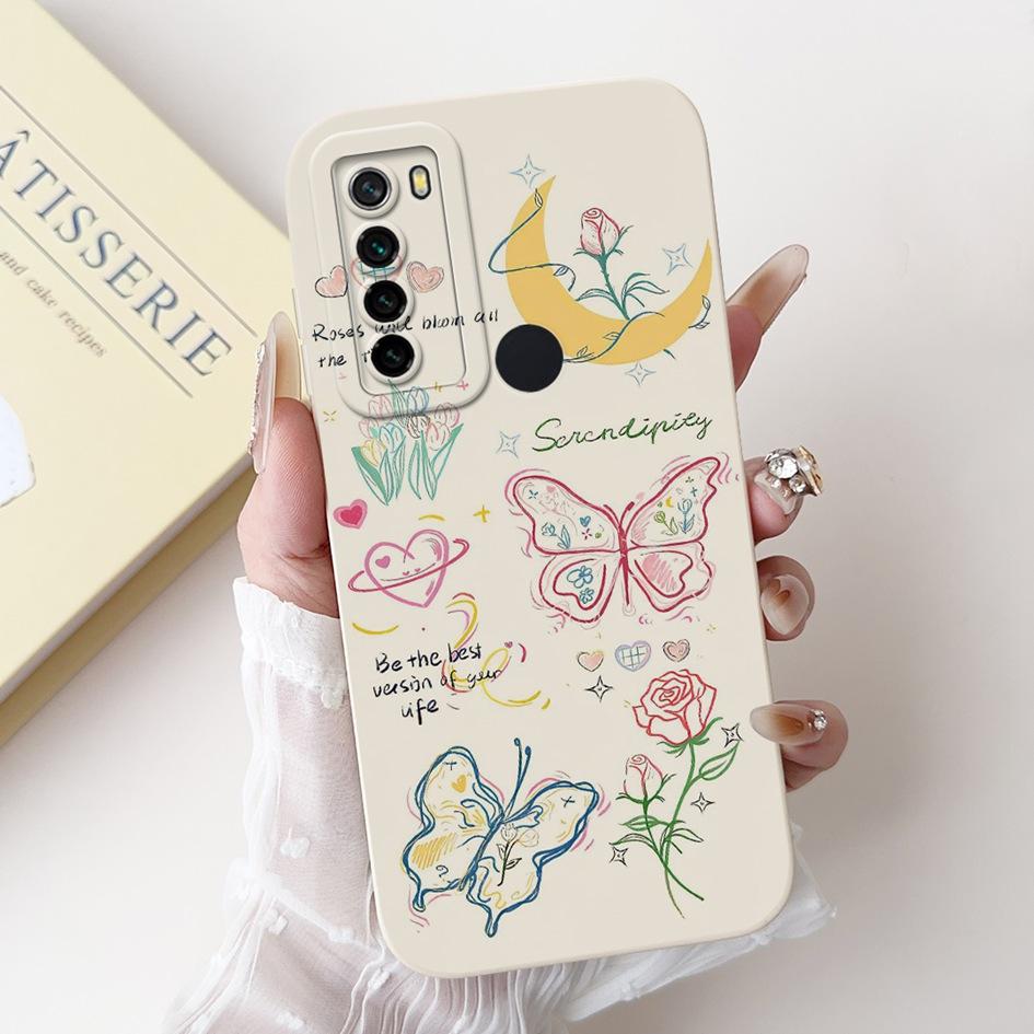 For Xiaomi Redmi Note 8 Case Luxury Flower Cactus Soft Silicone Camera Protection Cover For Redmi Note 8T Coque Note8 Phone Case