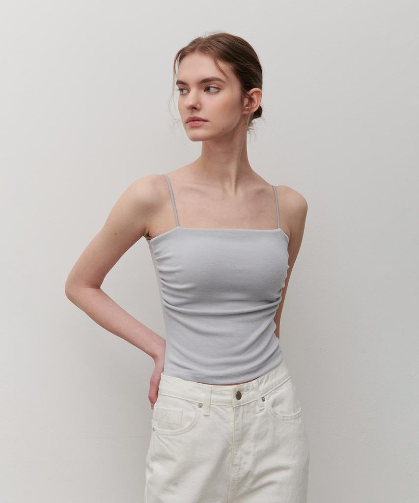 Kamino Shirred Cap Sleeveless (Light Gray)