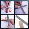 19-Piece Metal Steel File Set: Includes Flat, Triangular, and Semicircular Files for Grinding Iron