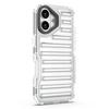 For iPhone 17 Case Stripe Design Anti-Slip Detachable TPU+PC Phone Cover