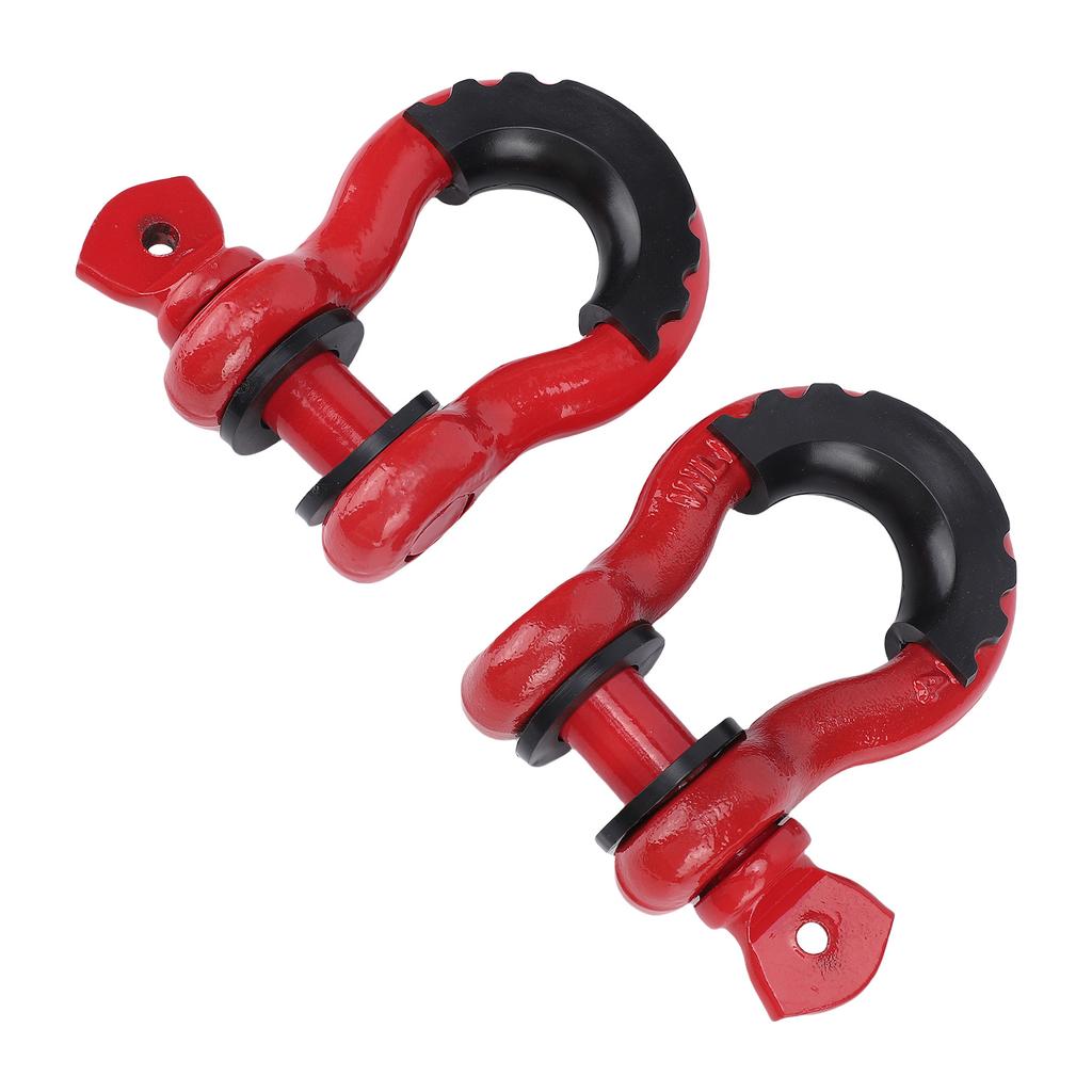 2Pcs D Ring Shackle 3 4in Heavy Duty Off Road Recovery 4.75T Break Strength for Trailer Winch Tow Strap Truck Vehicle