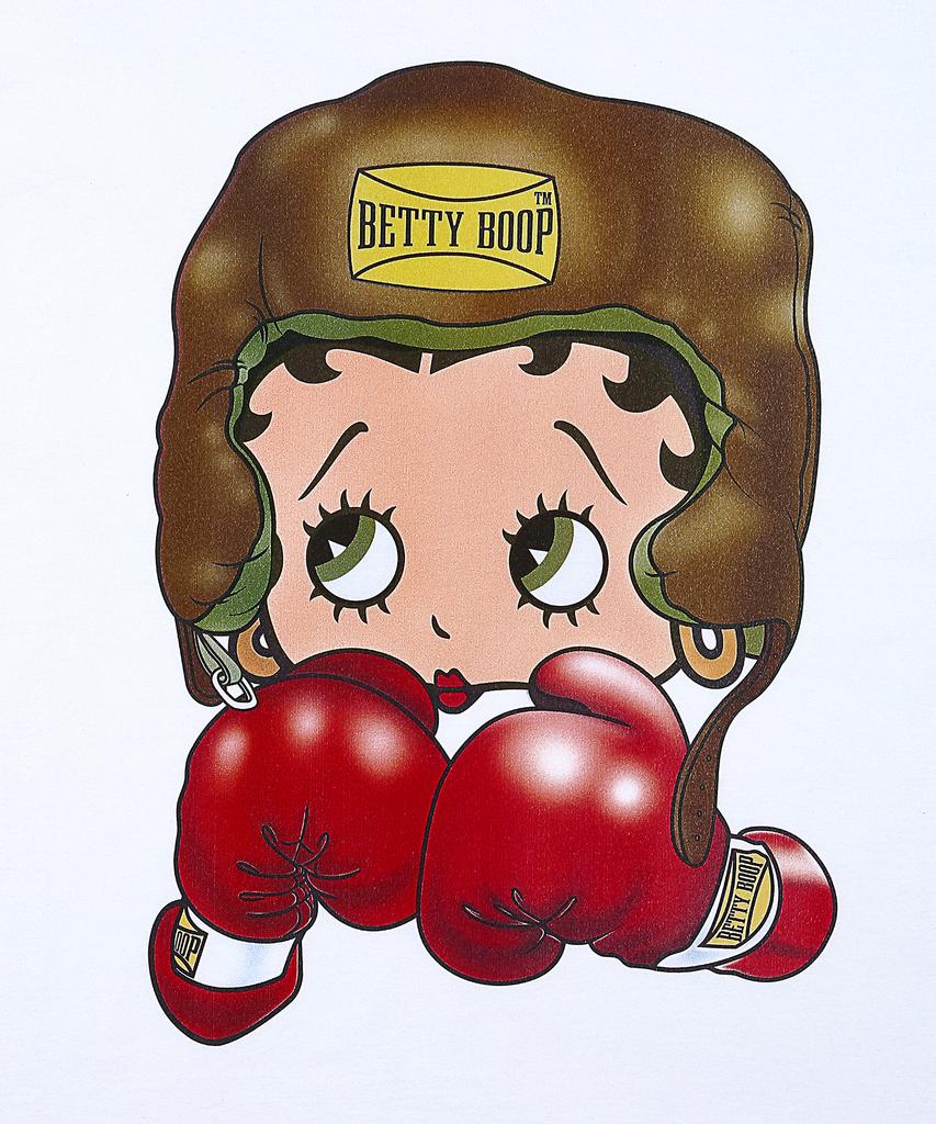 LAUGHER [Betty Boop] Boxer T-Shirt - White