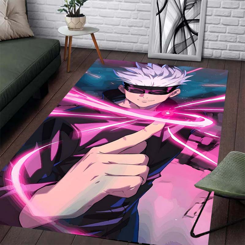 Jujutsu Kaisen Pattern Carpet - Anti-slip Kitchen and Outdoor Carpet, Home and Bedroom Decoration, Birthday Gift