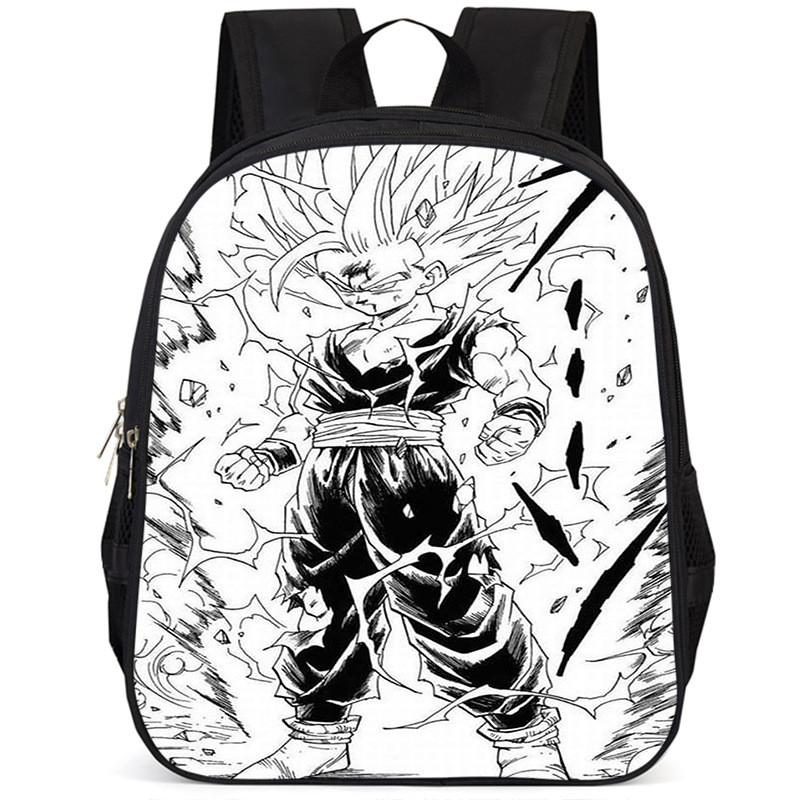 Durable Oxford Cloth Dragon Ball Backpack For Boys And Girls 15-inch Capacity