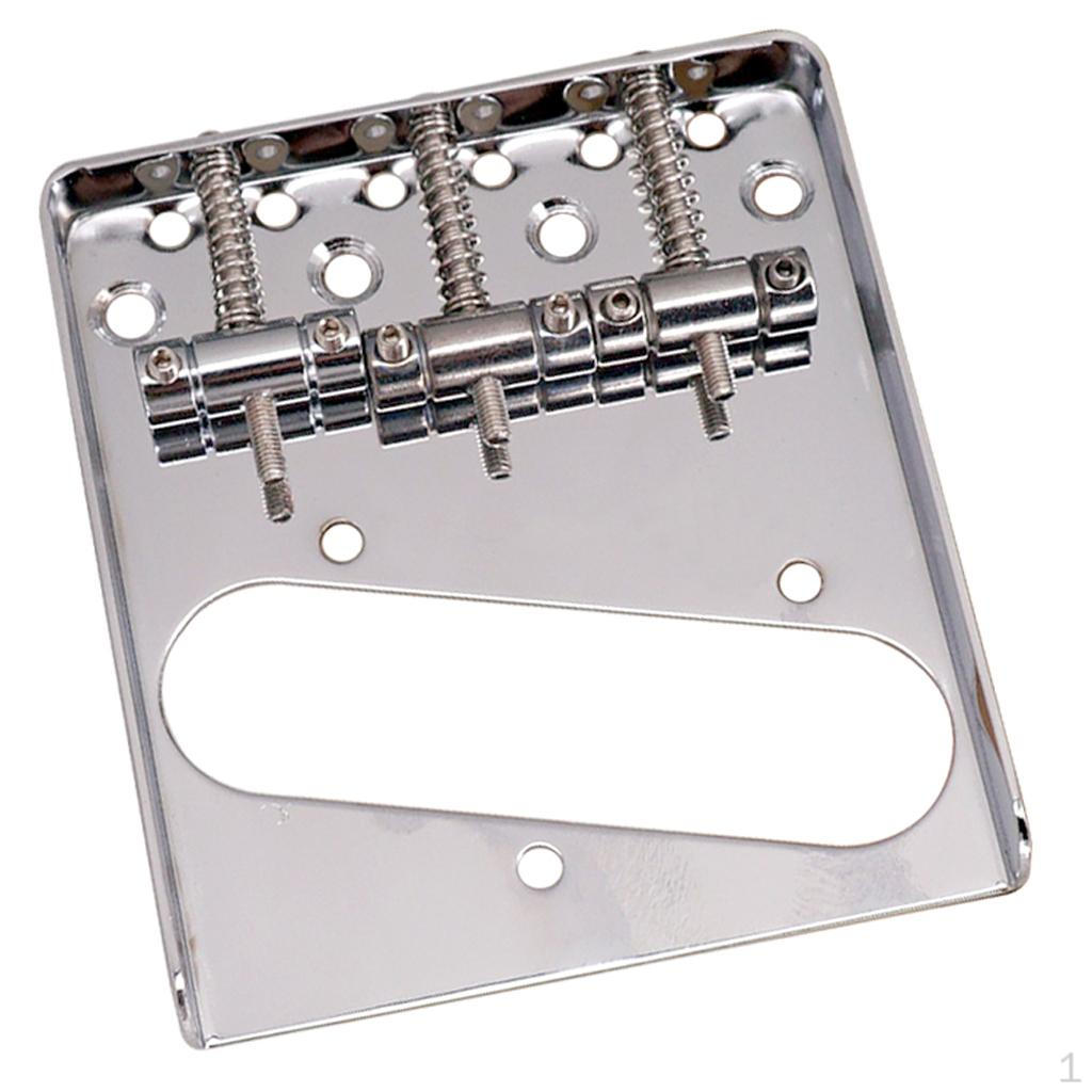 3 Saddles Bridge with Pickup Hole for Electric Guitar