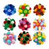 QQ Bouncy Rainbow Sniffing Ball: Interactive Foraging and Training Toy for Cats and Dogs