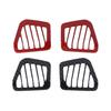 2pcs For Jeep Wrangler JL 2018 Interior Auto Parts Carbon Fiber Dashboard Air Conditioner Air Vent Frame Cover Trim