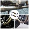 Biqing 55mm Motorcycle Exhaust Pipe Springs, Universal Stainless Steel Muffler Exhaust Pipe Spring Hook for Bike Scooter ATV (Multicolor, 2pcs)