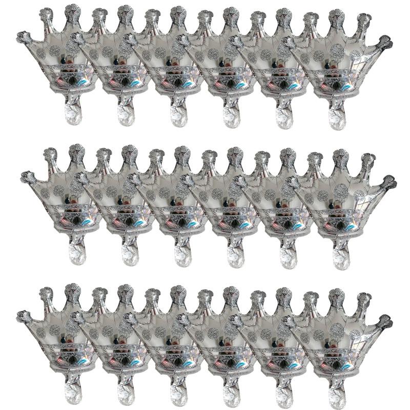 18PCS/PACK Size Crown Aluminum Film Balloon Party Decoration Set