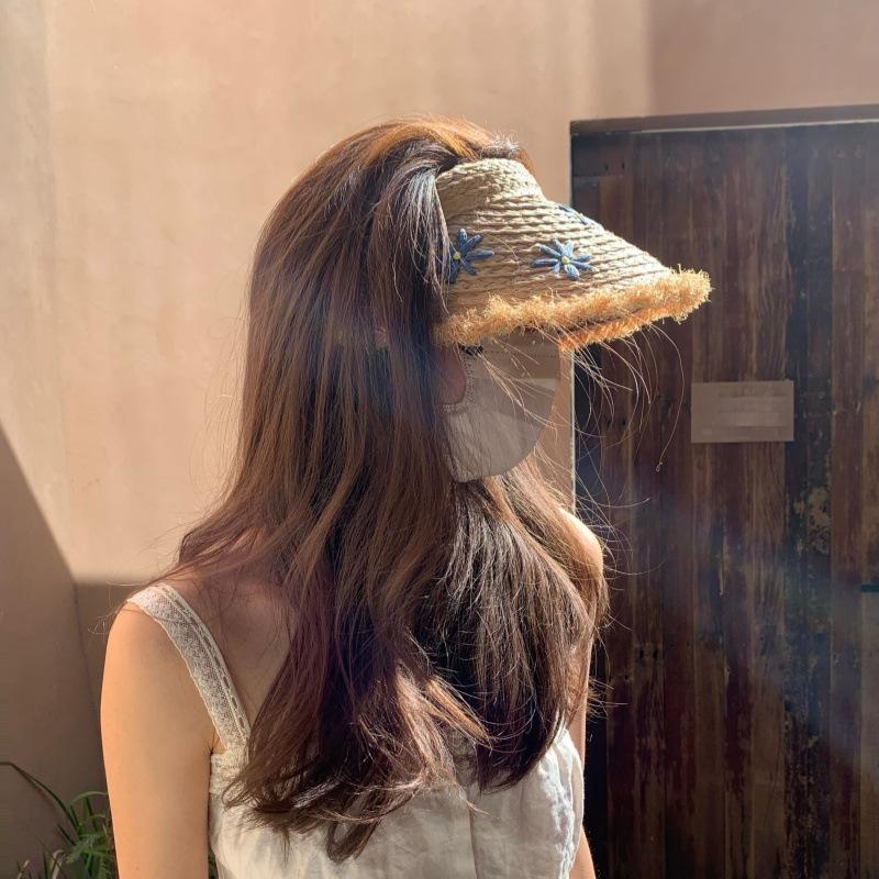 Cap Sunscreen Straw Hat Lightweight  Headband Style Breathable Uv Protection